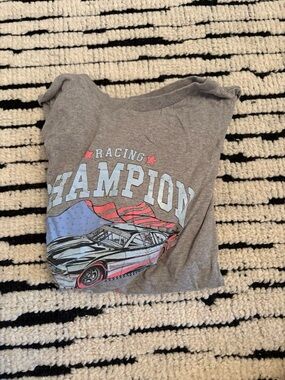 Unisex Gray Racing Champion Graphic Tee
